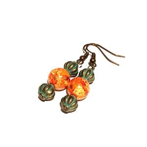 ⭐️2 for $15⭐️ Antique Inspired Mix Orange Earrings